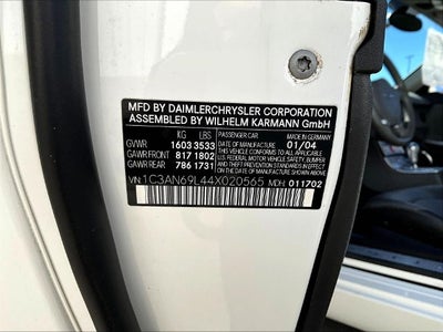 2004 Chrysler Crossfire Base