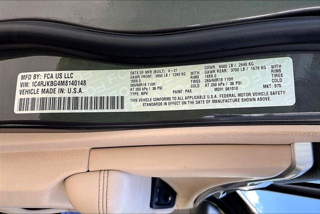 2021 Jeep Grand Cherokee L Limited