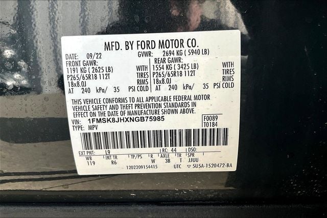 2022 Ford Explorer Timberline