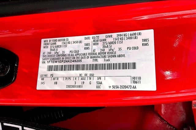 2022 Ford F-150 Lariat