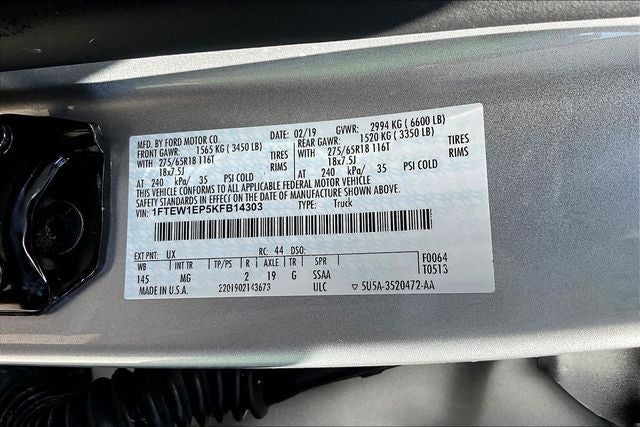 2019 Ford F-150 XLT