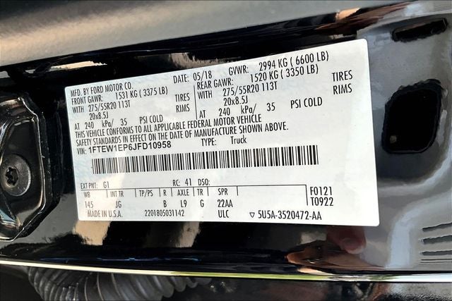 2018 Ford F-150 XL
