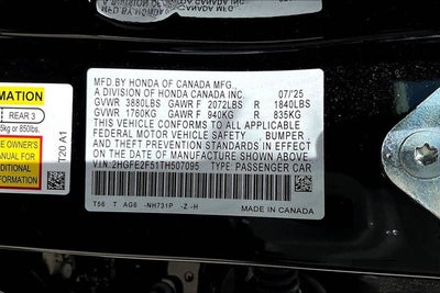 2026 Honda Civic Sport
