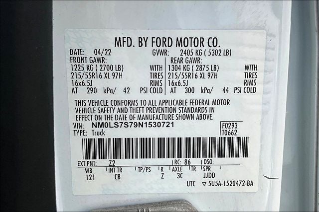 2022 Ford Transit Connect XL