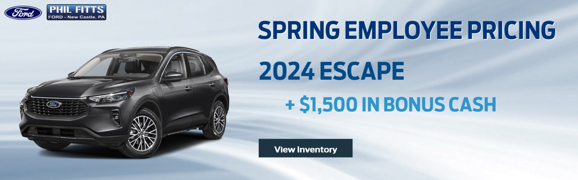 Gray Escape on blue and white background